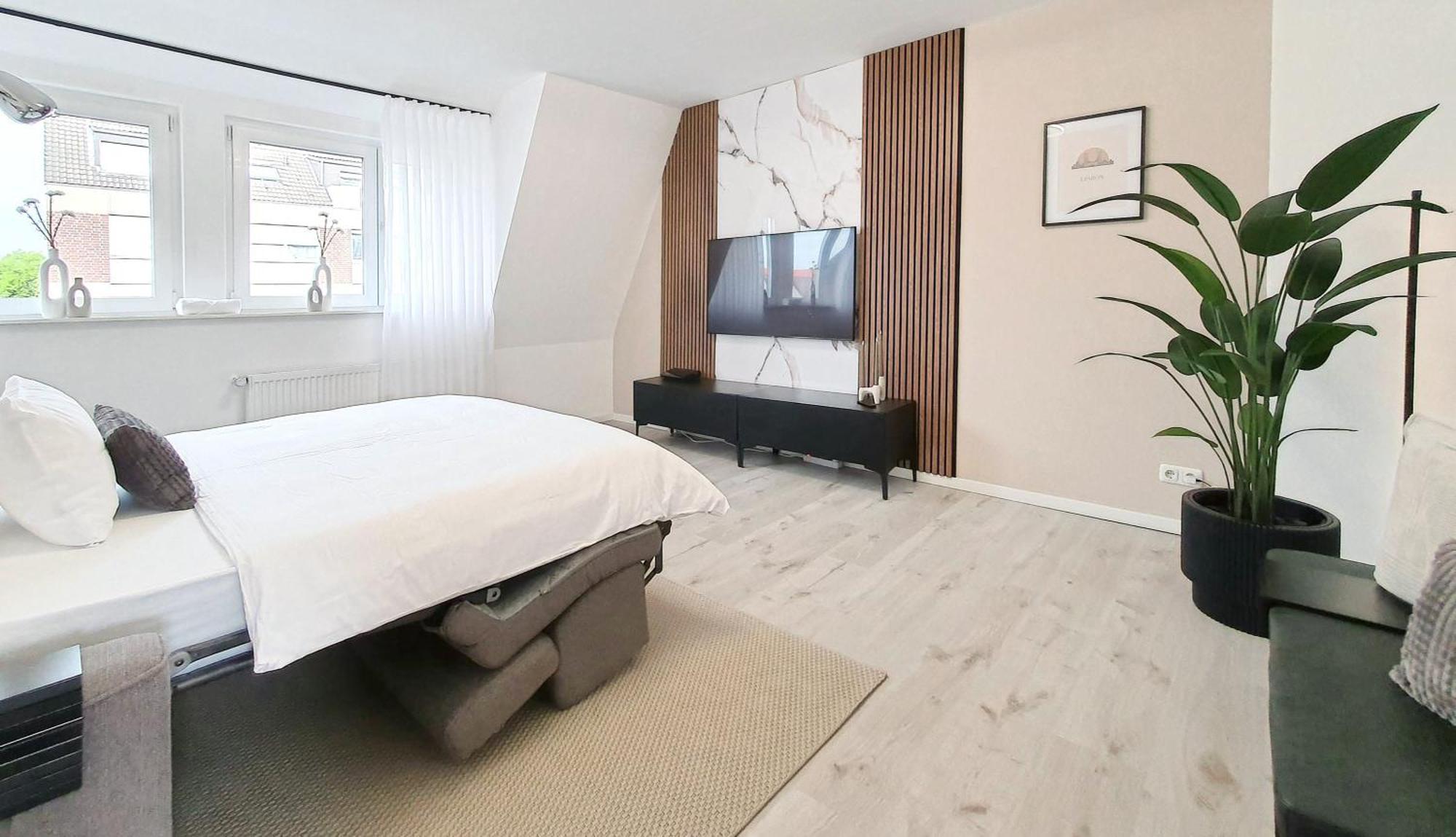 Livation - Hamm-mitte - 2 Zi - Nespresso - Smarttv - Freewifi - Ausgestattete Kueche - 24h Check-in - Bis 4 Pers Pro Apartment